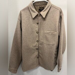 Men’s Banana Republic Tan Wool Shirt Jacket